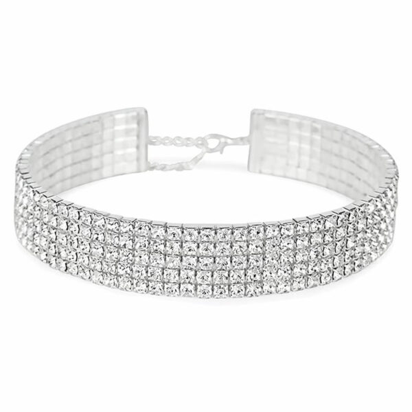 Choker - Ovratnica z diamantki