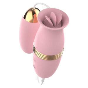 Stimulator z vibracijskim jajčkom in jezički Lilo