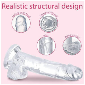 Realističen dildo super man prozoren