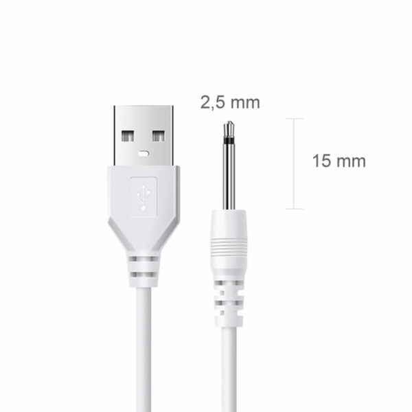Polnilni kabel USB s PIN konektorjem DC2,5