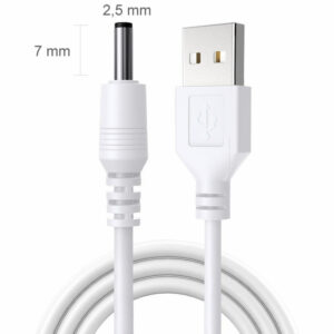 Polnilni kabel USB z votlim PIN konektorjem DC2,5