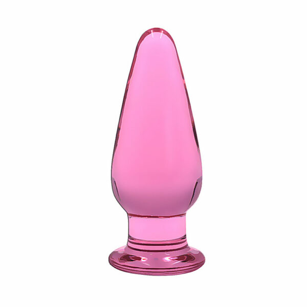 Steklen analni čep Pink lady