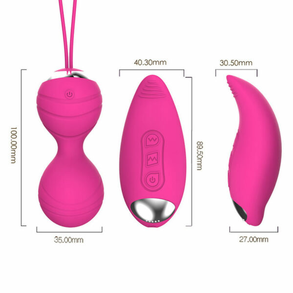 Vibrirajoče kroglice in vibrator za telo Christy