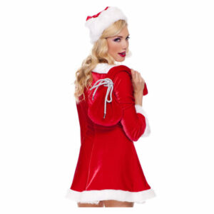 Obleka za božičko s kapo in vrečko