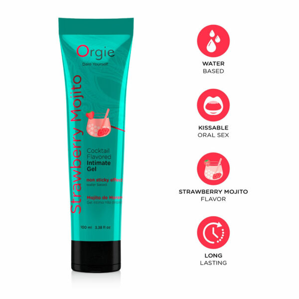 Orgie Lube Tube cocktail Strawberry mojito lubrikant