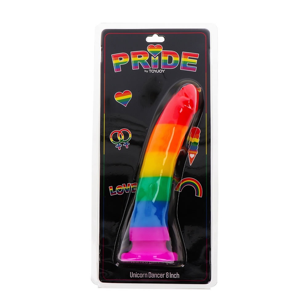 Lolita-erotic-shop-Pride-by-ToyJoy-Unicorn-Dancer-Large.-2 Pride by ToyJoy Dildo Rainbow Large Unicorn Dancer