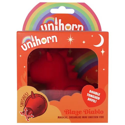 Unihorn Blaze Diablo lay on vibrator