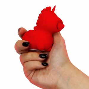 Unihorn Cupids Beau lay on vibrator