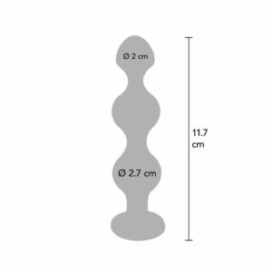 Analne kroglice z diamantom Diamond star beads