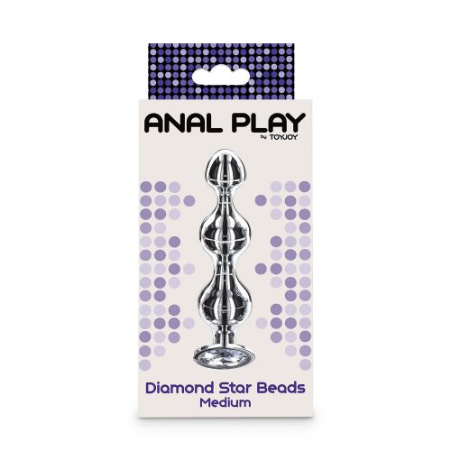 Lolita-Erotic-shop-Diamond-Star-Beads-silver-ToyJoy-4 Analne kroglice z diamantom Diamond star beads