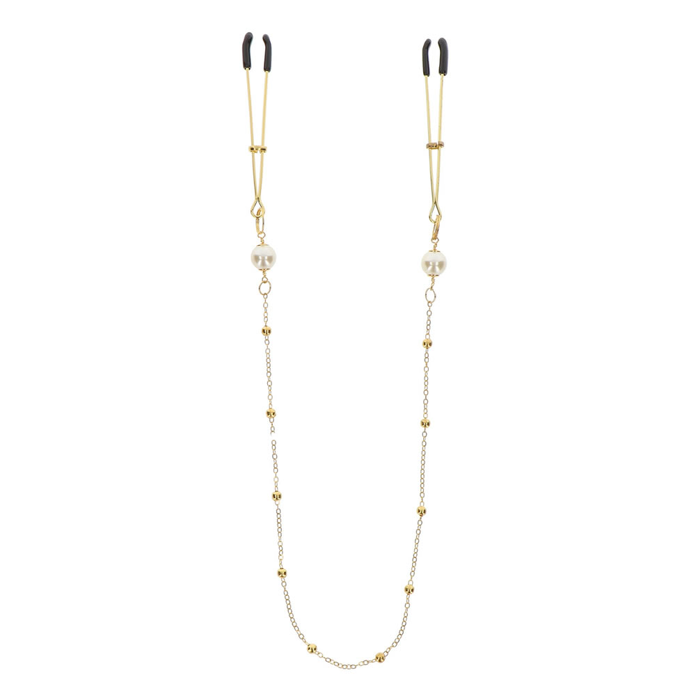 Lolita-Erotic-shop-Sponki-za-bradavice-Tweezers-Deluxe-Pearl-and-Chain-1 Sponki za bradavice Tweezers Deluxe Pearl & Chain
