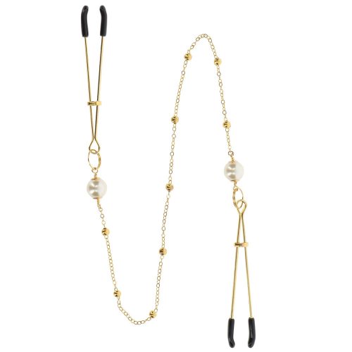 Sponki za bradavice Tweezers Deluxe Pearl & Chain