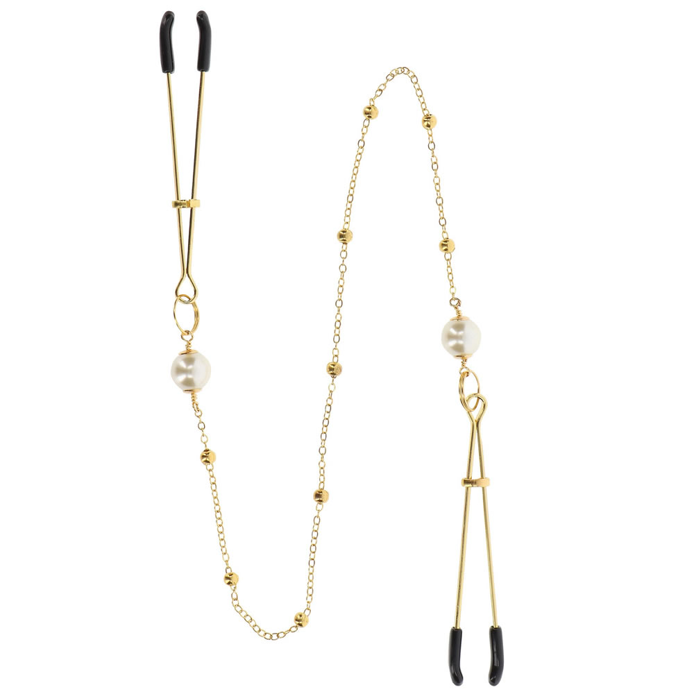 Lolita-Erotic-shop-Sponki-za-bradavice-Tweezers-Deluxe-Pearl-and-Chain-3 Sponki za bradavice Tweezers Deluxe Pearl & Chain