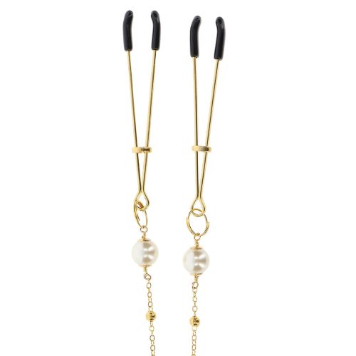 Sponki za bradavice Tweezers Deluxe Pearl & Chain