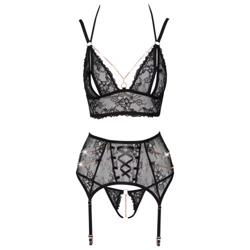 Lolita-erotic-shop-Abierta-Fina-cipkast-komplet-perila-z-razporki-in-verizico-3 Ženski čipkast komplet z razporki Abierta Fina