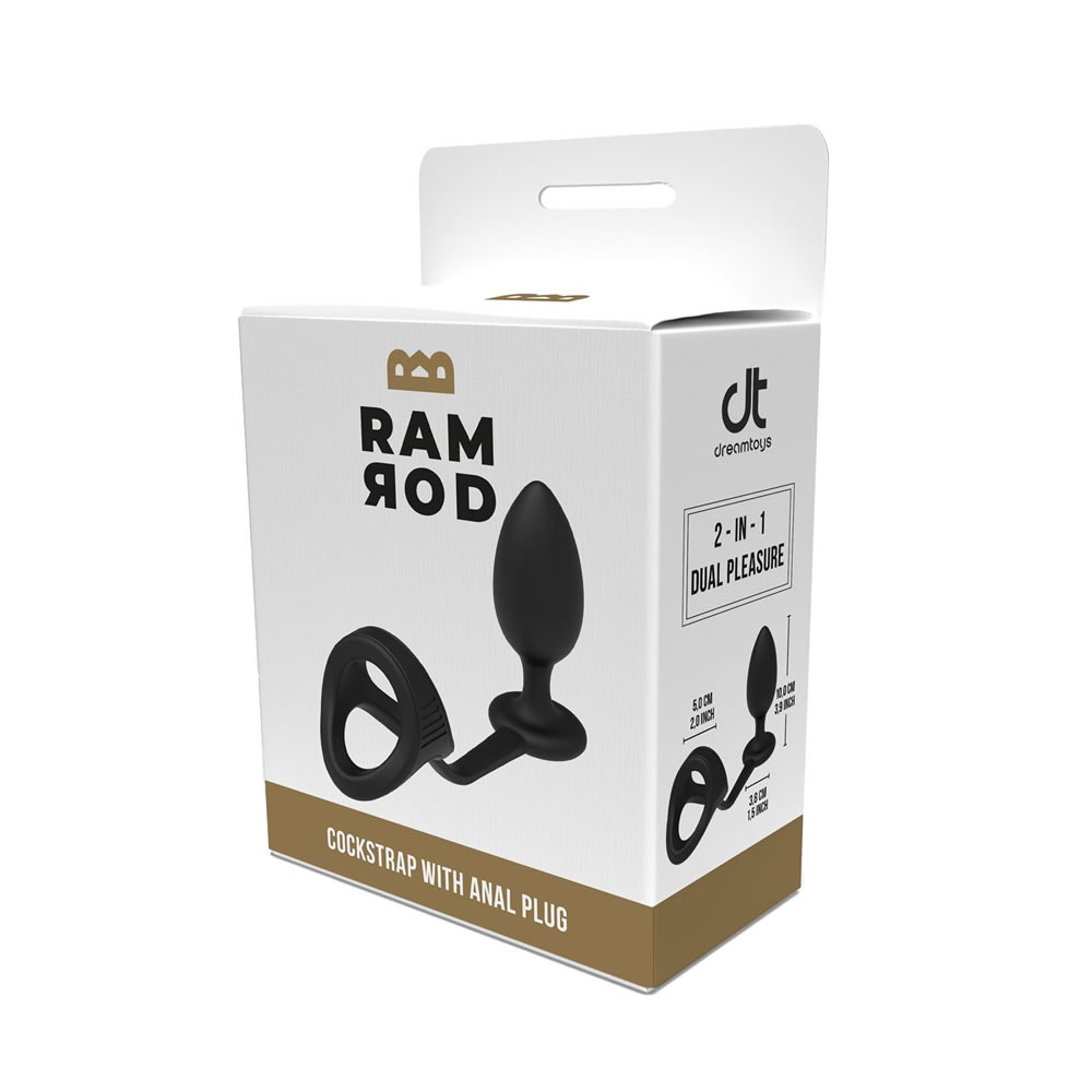 Analni-cep-z-erekcijskim-obrocem-Ramrod-4 Obroček z analnim čepom Ramrod