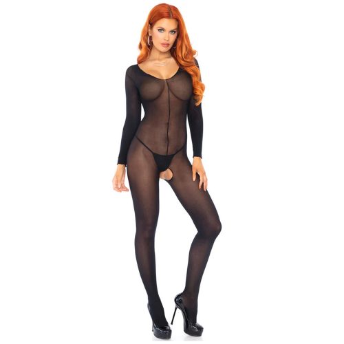 Prosojen catsuit z dolgimi rokavi (8297) Leg Avenue