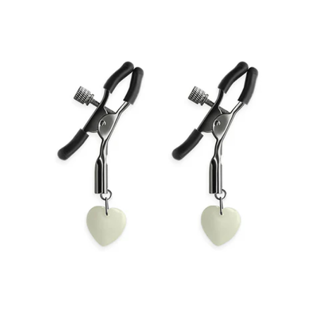 Lolita-erotic-shop-Bound-Nipple-clamps-G3-heart-pendant-grey-1 Sponke za bradavice G3 Bound sive