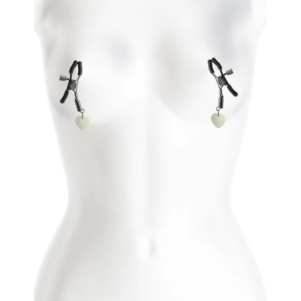 Lolita-erotic-shop-Bound-Nipple-clamps-G3-heart-pendant-grey-3 Sponke za bradavice G3 Bound sive