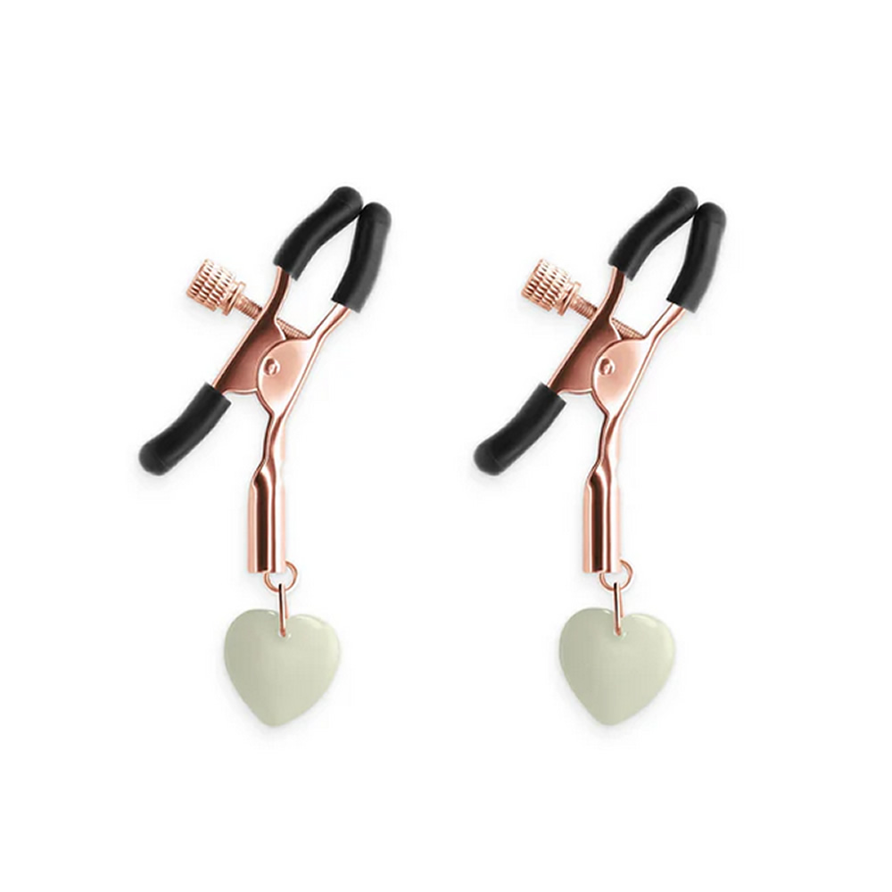 Lolita-erotic-shop-Bound-Nipple-clamps-G3-heart-pendant-rose-gold-1 Sponke za bradavice G3 Bound rose gold
