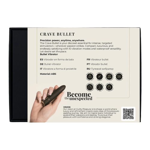 Lolita-erotic-shop-Guilty-pleasure-Crave-Bullet-vibrator-5 Zadnja stran embalaže Crave bullet