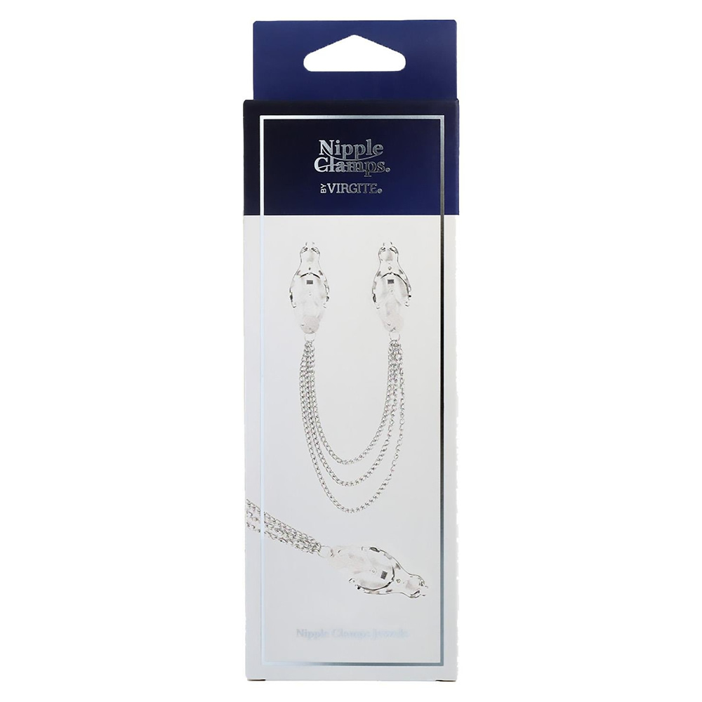 Lolita-erotic-shop-Virgite-nipple-clamps-with-triple-chain-870389-1 Sponke za bradavice s trojno verižico Virgite