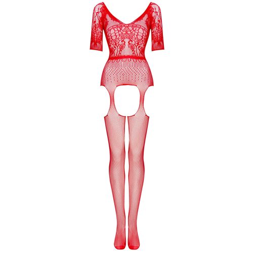 Beauty-NightCourtney-catsuit-rdec-3 Elastičen bodisuit Courtney rdeč Beauty Night