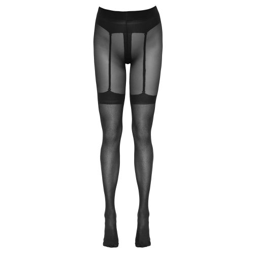 Nogavice z razporkom in mrežico Cottelli Legwear