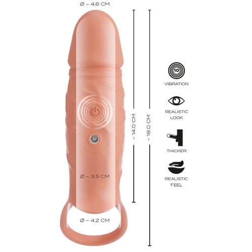 Podaljsek-za-penis-z-vibratorjem-Realistixxx-2405157-4 Vibracijski rokavček za penis Realistixxx