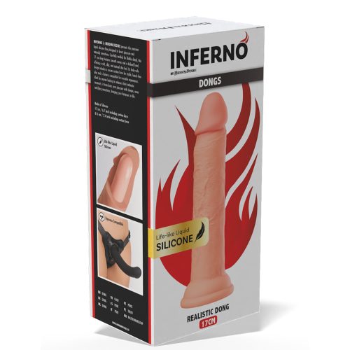 Emabalaža Realistic dildo tekoči silikon 17 cm