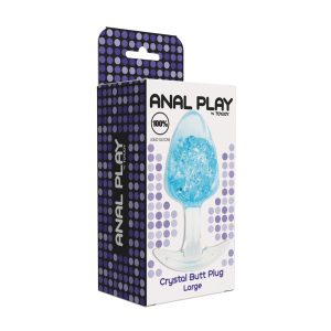 Emablaža ToyJoy Crystal butt plug moder