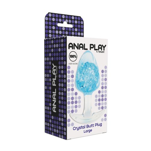 Lolita-erotic-shop-ToyJoy-Anal-Play-Crystal-butt-plug-large-torquise-5 Emablaža ToyJoy Crystal butt plug moder