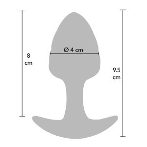 ToyJoy Crystal butt plug vijoličen