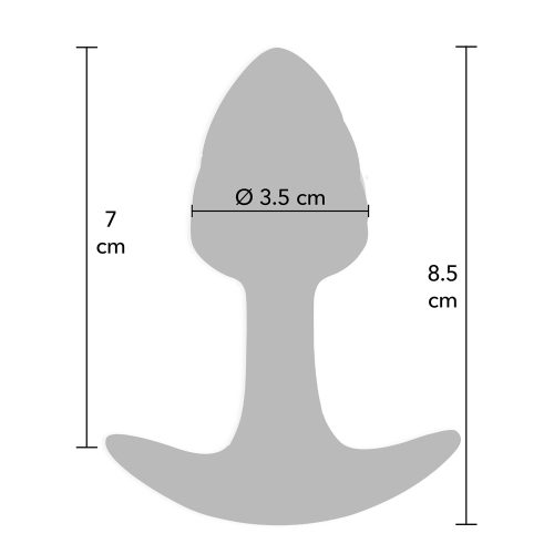 ToyJoy Crystal butt plug roza