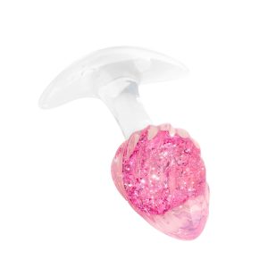 ToyJoy Crystal butt plug roza