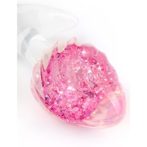 ToyJoy Crystal butt plug roza