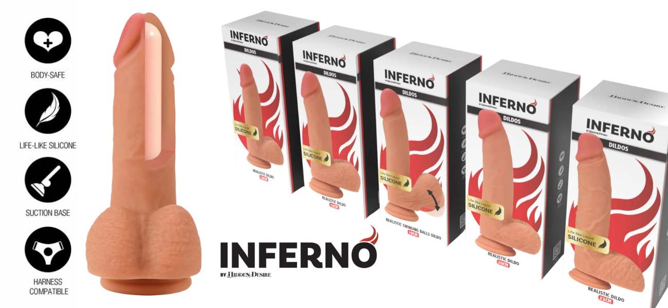 Dildo iz tekočega silikona Inferno by Hidden Desire