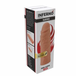 Embalaža Inferno Penis sleeve liquid silicone 15 cm
