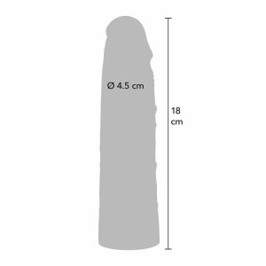 Dimenzije Penis sleeve liquid silicone 18 cm Inferno