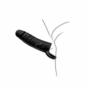 Rokavček z obročem 15 cm črn Inferno