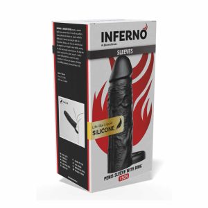 Rokavček z obročem 15 cm črn Inferno