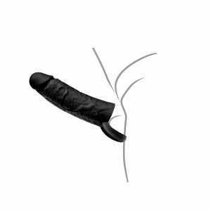 Rokavček z obročem 18 cm črn Inferno