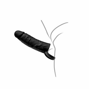 Rokavček z obročem 20 cm črn Inferno
