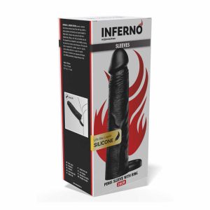Rokavček z obročem 20 cm črn Inferno