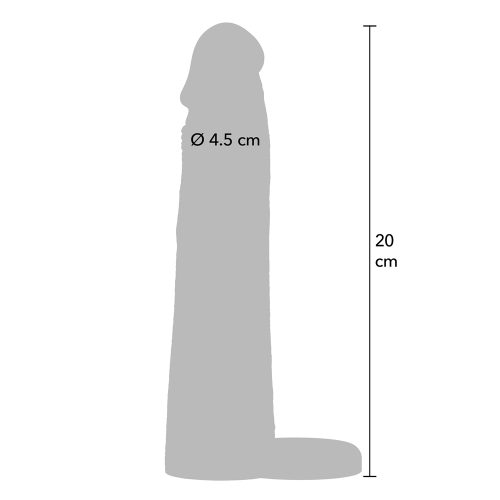 Rokavček z obročem 20 cm flesh Inferno