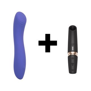 Satisfyer Perfect Kiss in Calexotics Connect Contoured G vibrator