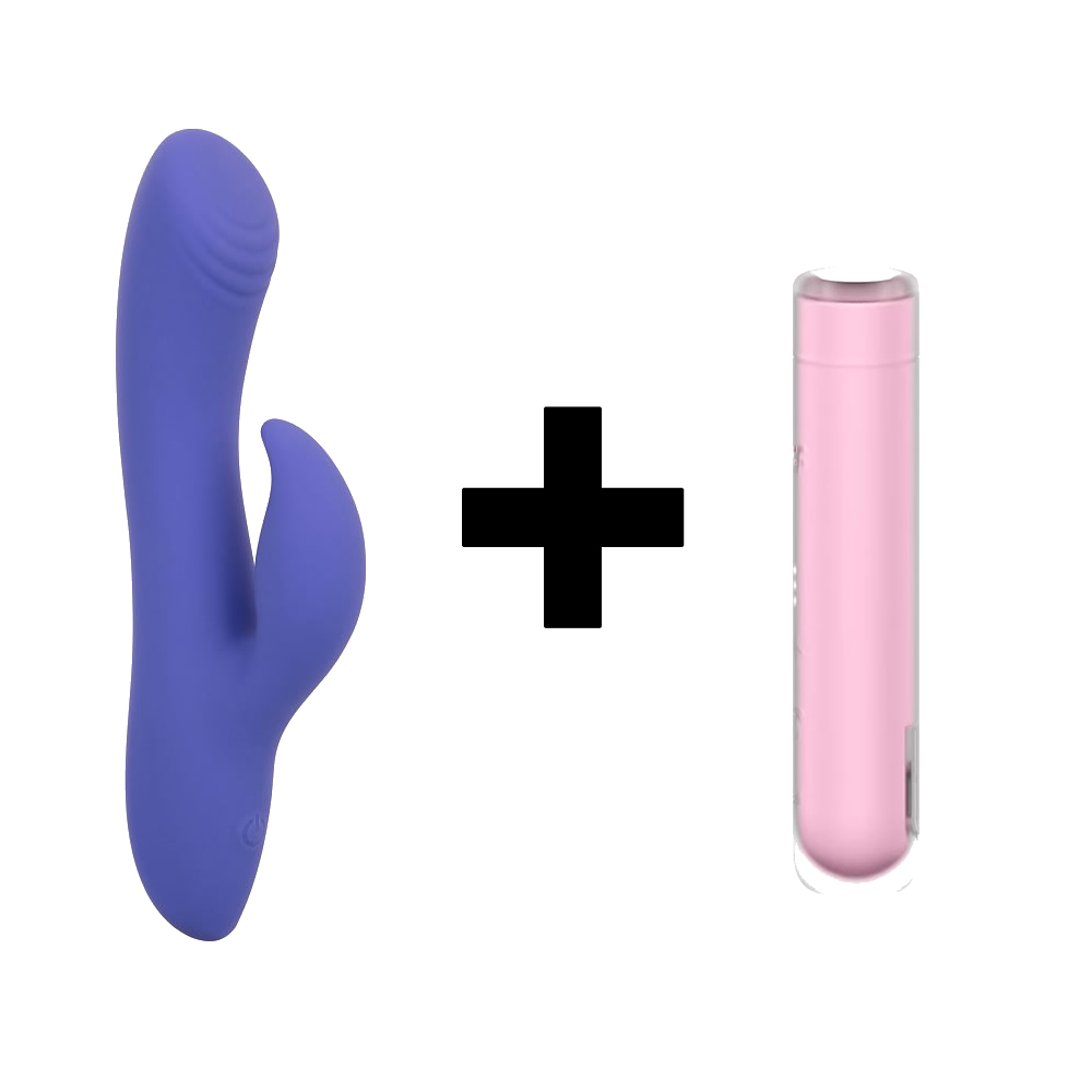 Lolita-lifestyle-Paketna-ponudba-Calexotics-Connect-Rabbit-vibrator-in-Satisfyer-First-Kiss-pink Satisfyer First Kiss in Calexotics Connect Dual stimulator