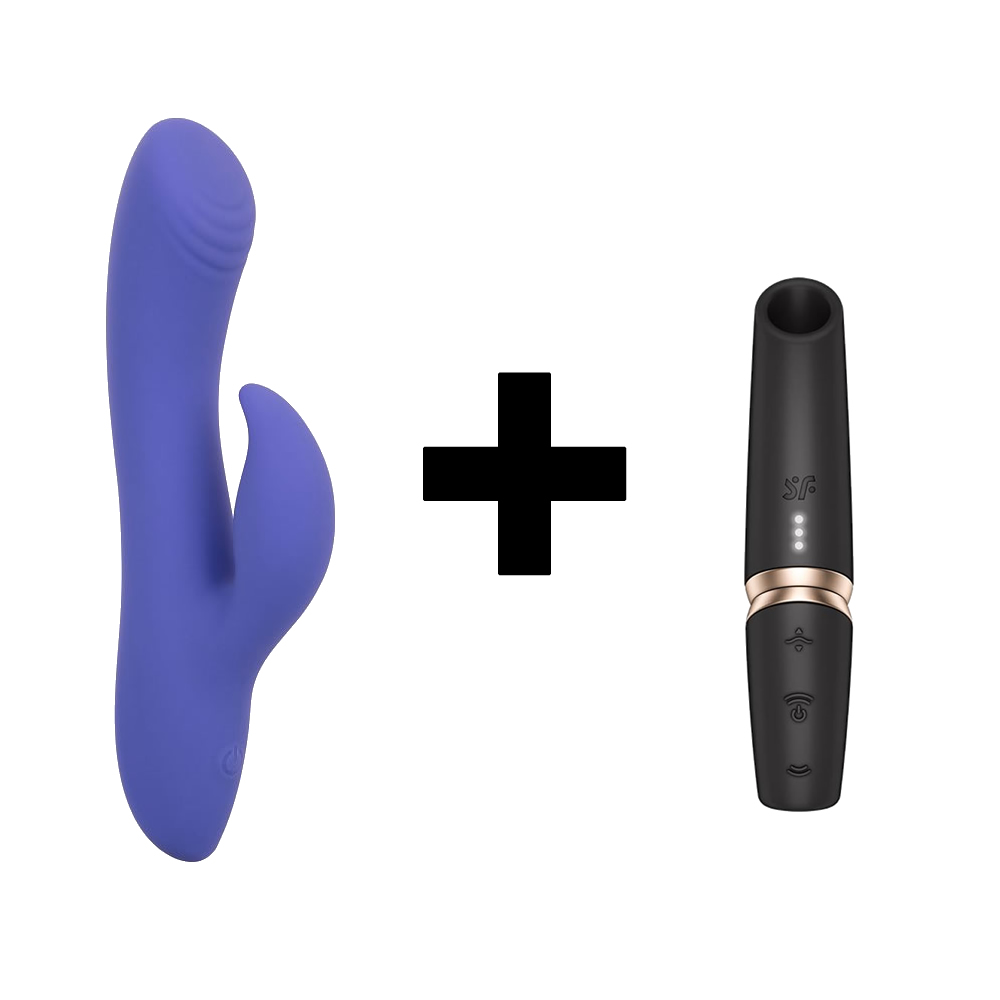 Lolita-lifestyle-Paketna-ponudba-Calexotics-Connect-Rabbit-vibrator-in-Satisfyer-Perfect-Kiss-black Satisfyer Perfect Kiss in Calexotics Connect Dual stimulator