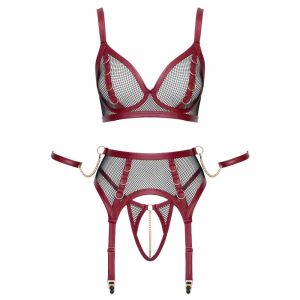 Cottelli Bondage mrežast set z razporkom