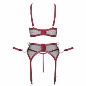 Cottelli Bondage mrežast set z razporkom
